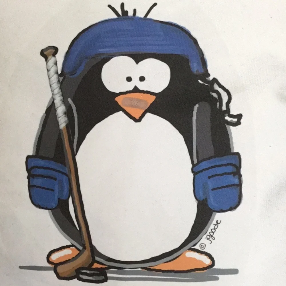 NWOT! Penguin hockey player pillow